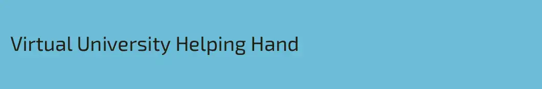 Virtual University Helping Hand